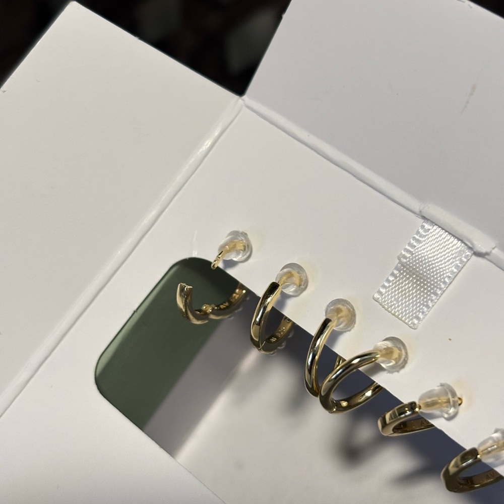 Petite Hoop Earrings - Picture 6 of 9
